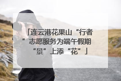 连云港花果山“行者”志愿服务为端午假期“景”上添“花”