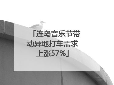 连岛音乐节带动异地打车需求上涨57%