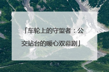 车轮上的守望者：公交站台的暖心双幕剧