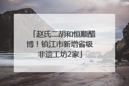 赵氏二胡和恒顺醋博！镇江市新增省级非遗工坊2家