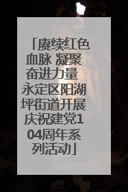 赓续红色血脉 凝聚奋进力量 永定区阳湖坪街道开展庆祝建党104周年系列活动