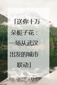 送你十万朵栀子花：一场从武汉出发的城市联动