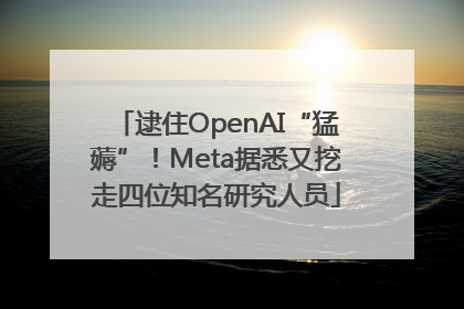 逮住OpenAI“猛薅”！Meta据悉又挖走四位知名研究人员