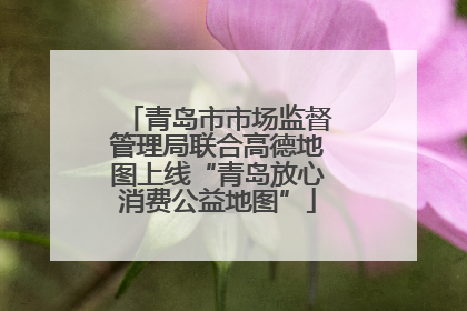 青岛市市场监督管理局联合高德地图上线“青岛放心消费公益地图”