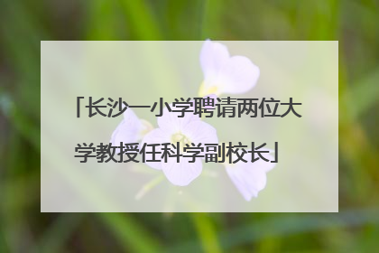 长沙一小学聘请两位大学教授任科学副校长