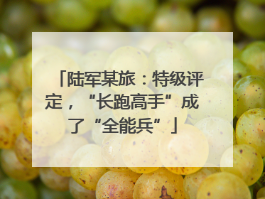陆军某旅：特级评定，“长跑高手”成了“全能兵”