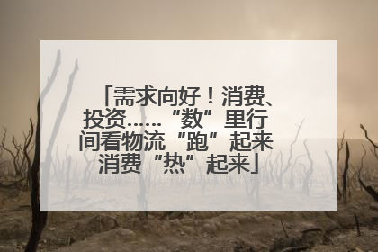 需求向好！消费、投资……“数”里行间看物流“跑”起来 消费“热”起来