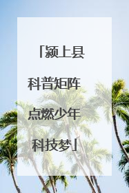 颍上县科普矩阵点燃少年科技梦