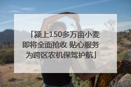 颍上150多万亩小麦即将全面抢收 贴心服务为跨区农机保驾护航