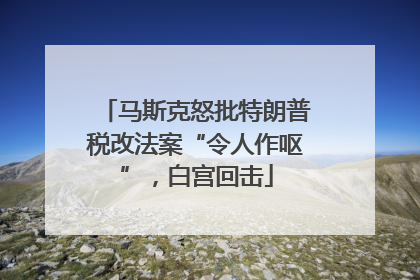 马斯克怒批特朗普税改法案“令人作呕”，白宫回击