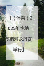 （体育）2025维也纳多瑙河龙舟赛举行