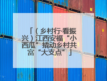 （乡村行·看振兴）江西安福“小西瓜”撬动乡村共富“大支点”