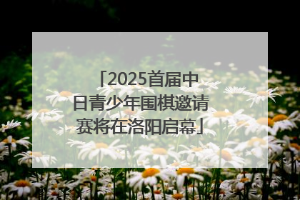 2025首届中日青少年围棋邀请赛将在洛阳启幕