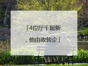 4位厅干履新，他由政转企