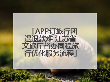 APP订旅行团遇退款难 江苏省文旅厅督办同程旅行优化服务流程